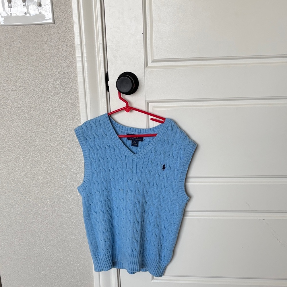 Ralph Lauren Light Blue Knit Vest